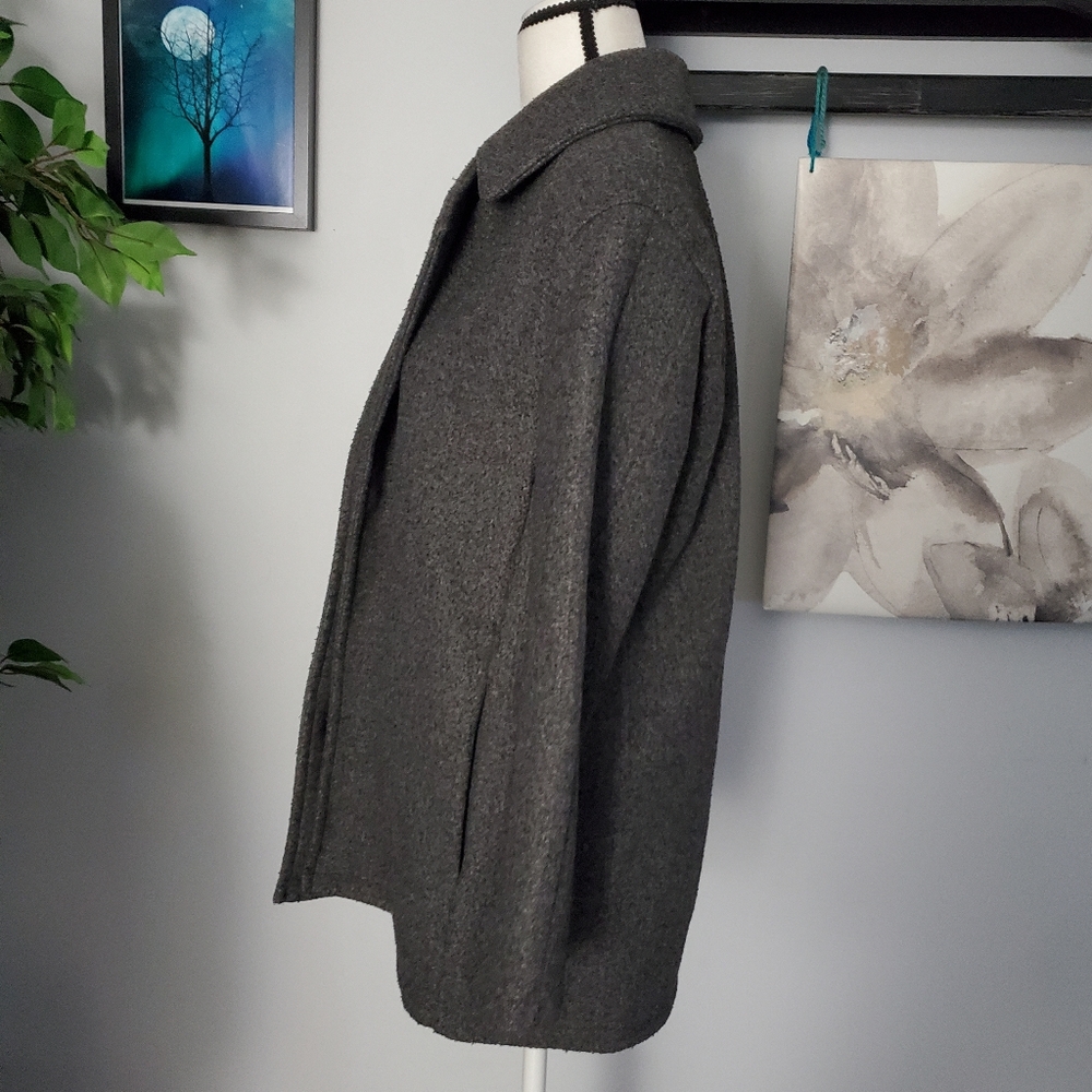 Zara Basic Long Open Overcoat Duster S - image 2